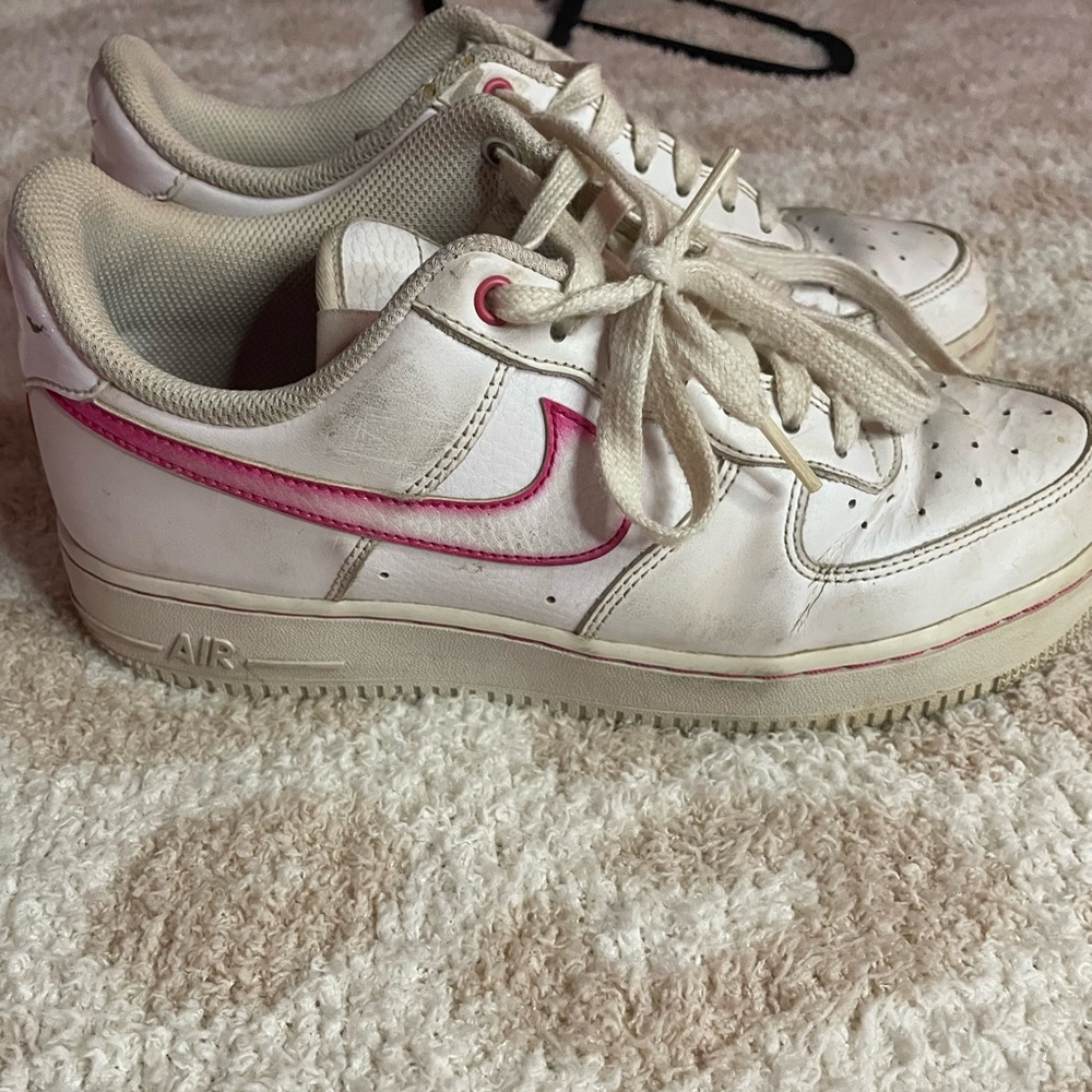 tan and pink air forces